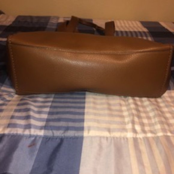 Coach Brown Leather Tote Bag - Picture 3 of 3